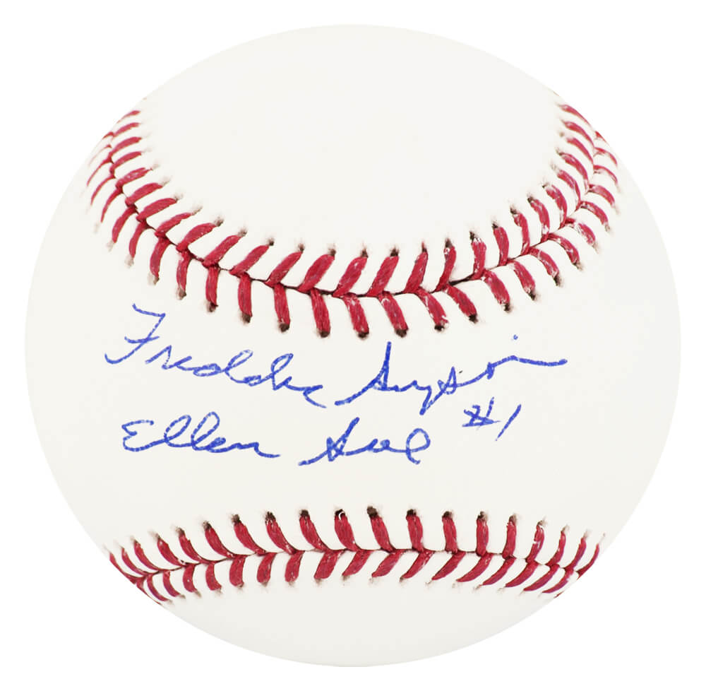 Freddie Simpson Signed Rawlings Official MLB Baseball w/Ellen Sue - SIMBSB500 - Freddie Simpson Signed Rawlings Official MLB Baseball w/Ellen Sue product image