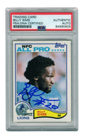 Billy Sims Signed Detroit Lions 1982 Topps Football Trading Card #349 - (PSA Encapsulated) - SIMCAR305 - Billy Sims Signed Detroit Lions 1982 Topps Football Trading Card #349 - (PSA Encapsulated) product image