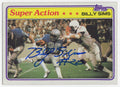 Billy Sims Signed Detroit Lions 1981 Topps Super Action Football Trading Card #473 - SIMCAR306 - Billy Sims Signed Detroit Lions 1981 Topps Super Action Football Trading Card #473 product image