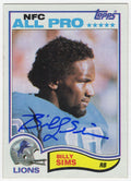 Billy Sims Signed Detroit Lions 1982 Topps All Pro Football Trading Card #349 - SIMCAR307 - Billy Sims Signed Detroit Lions 1982 Topps All Pro Football Trading Card #349 product image