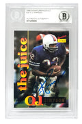 O.J. Simpson Signed Buffalo Bills 1995 Signature Rookies Trading Card #J3 - (Beckett Encapsulated) - SIMCAR311 - O.J. Simpson Signed Buffalo Bills 1995 Signature Rookies Trading Card #J3 - (Beckett Encapsulated) product image