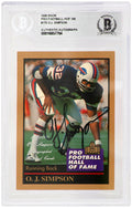 O.J. Simpson Signed Buffalo Bills 1995 Enor Pro Football Hall of Fame Football Card #175 - (Beckett Encapsulated) - SIMCAR320 - O.J. Simpson Signed Buffalo Bills 1995 Enor Pro Football Hall of Fame Football Card #175 - (Beckett Encapsulated) product image