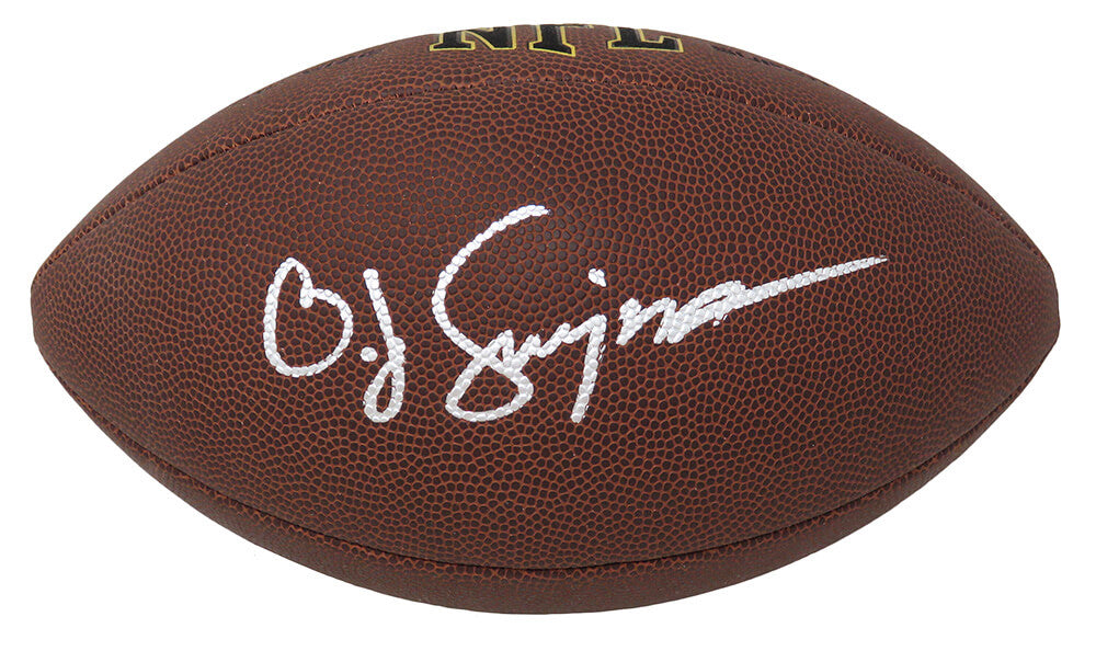 O.J. Simpson Signed Wilson Super Grip Full Size NFL Football - SIMFTB331 - O.J. Simpson Signed Wilson Super Grip Full Size NFL Football product image