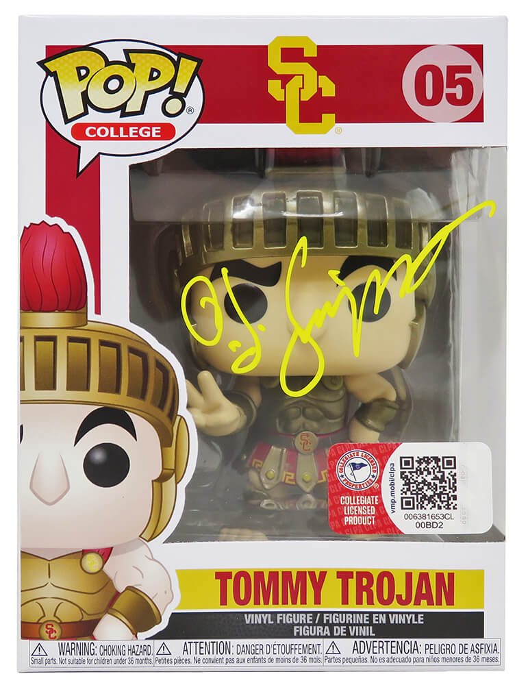 O.J. Simpson Signed USC Trojans Tommy Trojan Funko Pop Doll #05 - SIMFUN300 - O.J. Simpson Signed USC Trojans Tommy Trojan Funko Pop Doll #05 product image