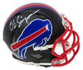 O.J. Simpson Signed Buffalo Bills Flat Black Matte Riddell Speed Mini Helmet - SIMMIN331 - O.J. Simpson Signed Buffalo Bills Flat Black Matte Riddell Speed Mini Helmet product image