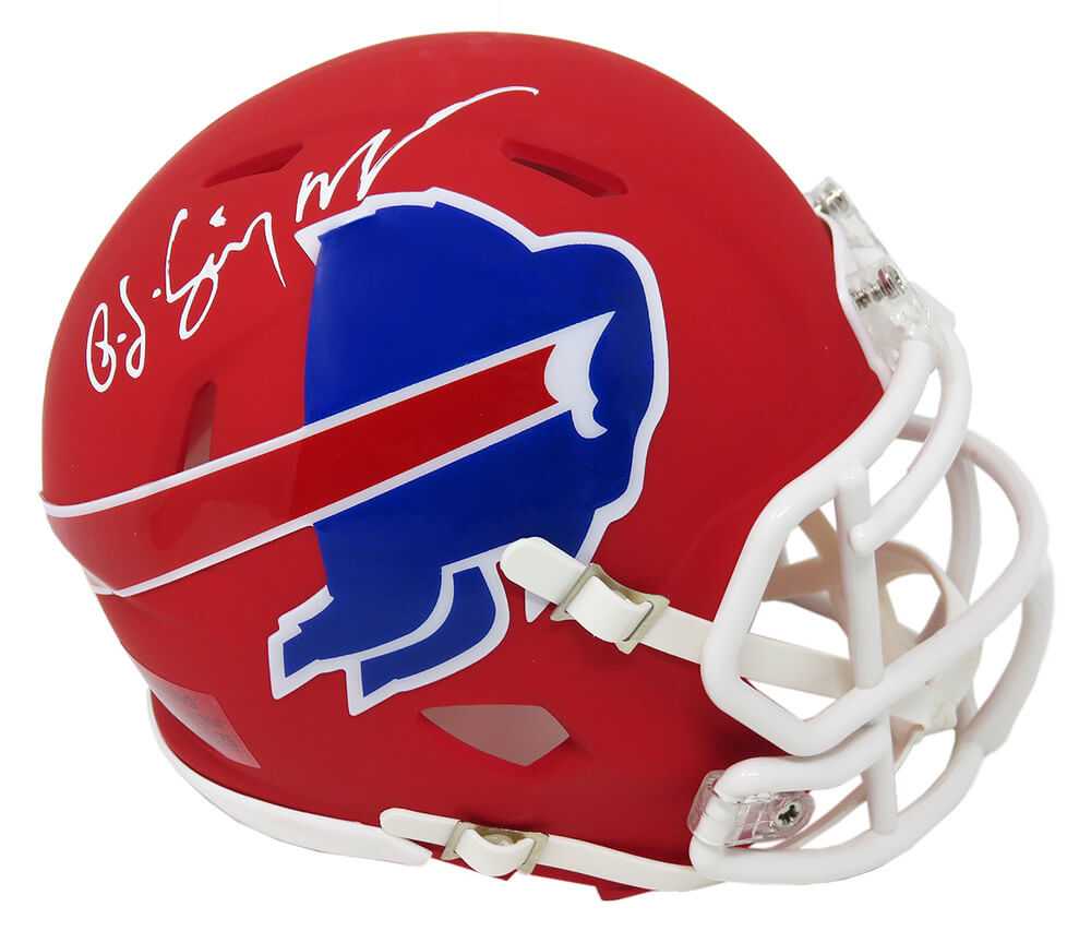 O.J. Simpson Signed Buffalo Bills AMP Alternate Series Riddell Speed Mini Helmet - SIMMIN332 - O.J. Simpson Signed Buffalo Bills AMP Alternate Series Riddell Speed Mini Helmet product image