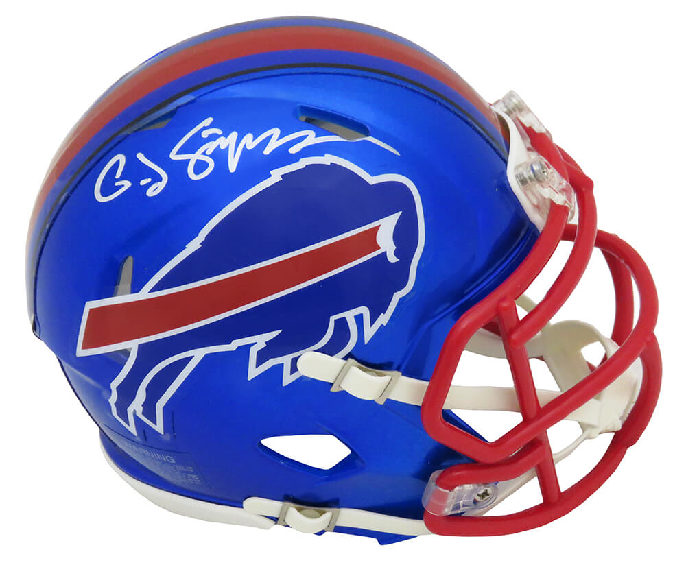 O.J. Simpson Signed Buffalo Bills FLASH Riddell Speed Mini Helmet - SIMMIN336 - O.J. Simpson Signed Buffalo Bills FLASH Riddell Speed Mini Helmet product image