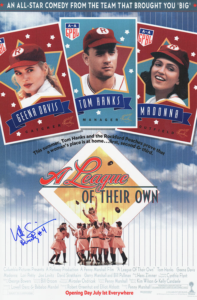 Kelli Simpkins Signed A League Of Their Own 11×17 Movie Poster w/Beverly #4 - SIMPST510 - Kelli Simpkins Signed A League Of Their Own 11×17 Movie Poster w/Beverly #4 product image