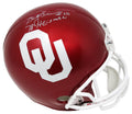 Billy Sims Signed Oklahoma Sooners Riddell Full Size Replica Helmet w/78 Heisman - SIMREP300 - Billy Sims Signed Oklahoma Sooners Riddell Full Size Replica Helmet w/78 Heisman product image