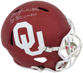 Billy Sims Signed Oklahoma Sooners Riddell Full Size Speed Replica Helmet w/78 Heisman - SIMREP308 - Billy Sims Signed Oklahoma Sooners Riddell Full Size Speed Replica Helmet w/78 Heisman product image