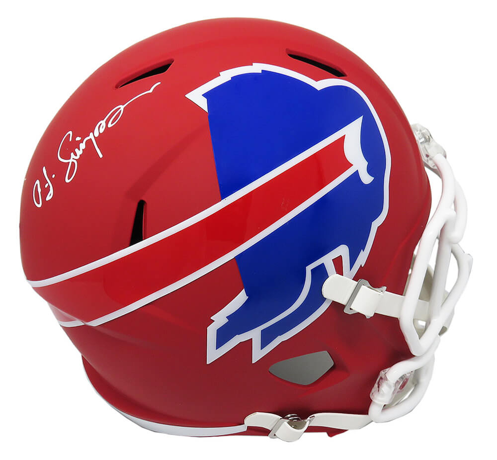 O.J. Simpson Signed Buffalo Bills AMP Alternate Series Riddell Speed Full Size Helmet - SIMREP313 - O.J. Simpson Signed Buffalo Bills AMP Alternate Series Riddell Speed Full Size Helmet product image