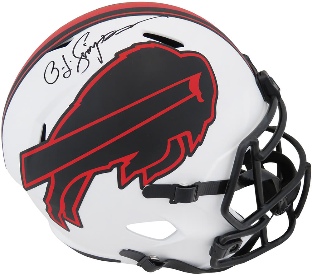 O.J. Simpson Signed Buffalo Bills Lunar Eclipse Riddell Full Size Speed Replica Helmet - SIMREP324 - O.J. Simpson Signed Buffalo Bills Lunar Eclipse Riddell Full Size Speed Replica Helmet product image
