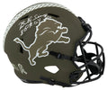 Billy Sims Signed Detroit Lions Salute to Service Riddell Full Size Speed Replica Helmet w/80 ROY - SIMREP351 - Billy Sims Signed Detroit Lions Salute to Service Riddell Full Size Speed Replica Helmet w/80 ROY product image