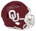Billy Sims Signed Oklahoma Sooners Riddell Full Size Speed Replica Helmet w/78 Heisman  (White Ink) - SIMREP353 - Billy Sims Signed Oklahoma Sooners Riddell Full Size Speed Replica Helmet w/78 Heisman (White Ink) product image