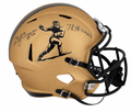 Billy SIms Signed Heisman Trophy Logo Gold Riddell Full Size Speed Replica Helmet w/78 Heisman - SIMREP356 - Billy SIms Signed Heisman Trophy Logo Gold Riddell Full Size Speed Replica Helmet w/78 Heisman product image