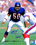 Mike Singletary Signed Chicago Bears vs Bills Action 8x10 Photo w/HOF'98 - SIN08P312 - Mike Singletary Signed Chicago Bears vs Bills Action 8x10 Photo w/HOF'98 product image