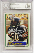 Mike Singletary Signed Chicago Bears 1983 Topps Rookie Card #38 w/HOF'98 - (Beckett Encapsulated) - SINCAR304 - Mike Singletary Signed Chicago Bears 1983 Topps Rookie Card #38 w/HOF'98 - (Beckett Encapsulated) product image