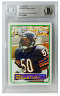 Mike Singletary Signed Bears 1983 Topps Rookie Card #38 (Beckett Encapsulated) - SINCAR305 - Mike Singletary Signed Bears 1983 Topps Rookie Card #38 (Beckett Encapsulated) product image