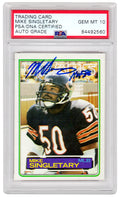 Mike Singletary Signed Bears 1983 Topps Rookie Card #38 w/HOF'98 (PSA/DNA Encapsulated - Auto Grade 10) - SINCAR307 - Mike Singletary Signed Bears 1983 Topps Rookie Card #38 w/HOF'98 (PSA/DNA Encapsulated - Auto Grade 10) product image