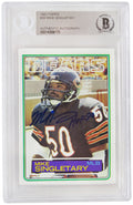 Mike Singletary Signed Bears 1983 Topps Rookie Football Card #38 w/HOF'98 - (Beckett Encapsulated) - SINCAR309 - Mike Singletary Signed Bears 1983 Topps Rookie Football Card #38 w/HOF'98 - (Beckett Encapsulated) product image