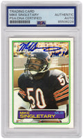 Mike Singletary Signed Chicago Bears 1983 Topps Rookie Football Trading Card #38 w/HOF'98 - (PSA Encapsulated) - SINCAR311 - Mike Singletary Signed Chicago Bears 1983 Topps Rookie Football Trading Card #38 w/HOF'98 - (PSA Encapsulated) product image
