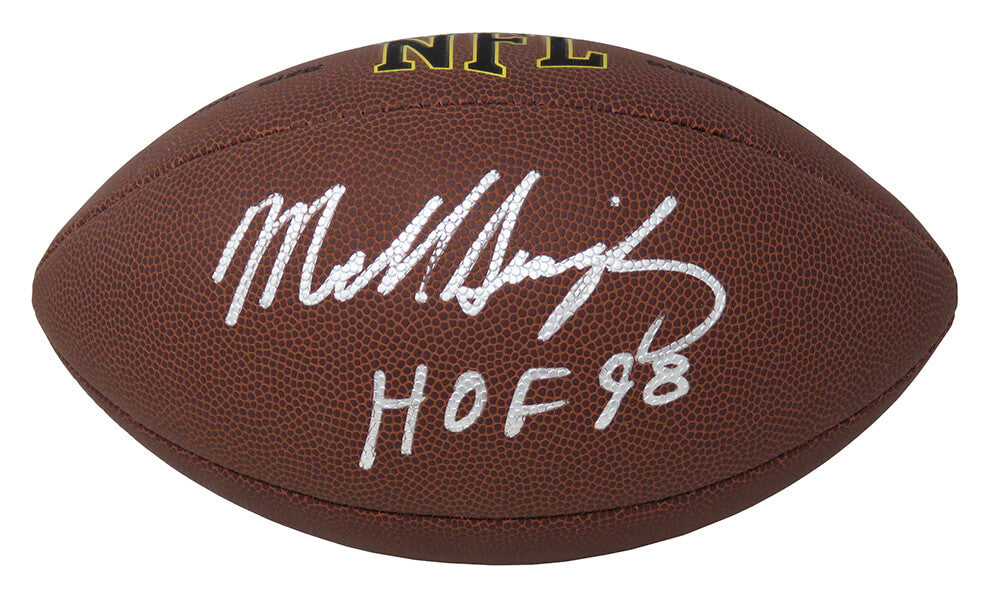 Mike Singletary Signed Wilson NFL Super Grip Full-Size Football w/HOF'98 - SINFTB300 - Mike Singletary Signed Wilson NFL Super Grip Full-Size Football w/HOF'98 product image