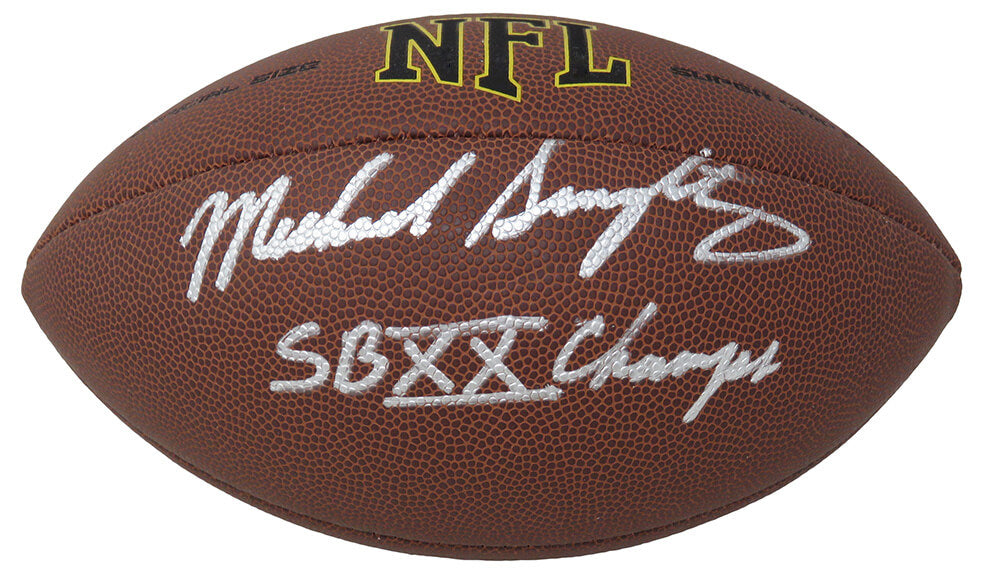 Mike Singletary Signed Wilson Super Grip Full-Size Football w/SB XX Champs - SINFTB301 - Mike Singletary Signed Wilson Super Grip Full-Size Football w/SB XX Champs product image
