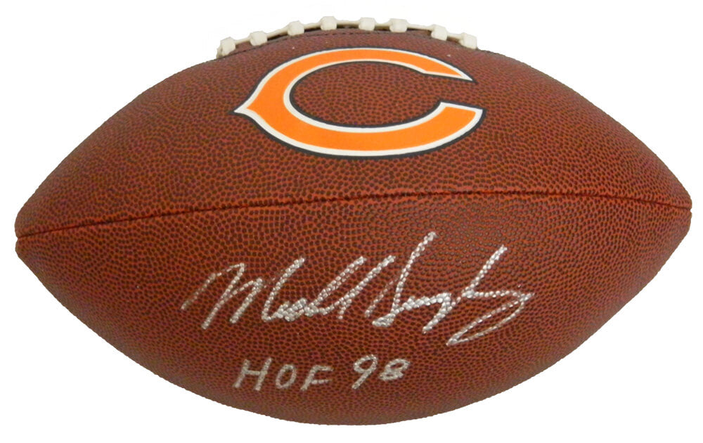 Mike Singletary Signed Chicago Bears NFL Logo Football w/HOF 98 - SINFTB303 - Mike Singletary Signed Chicago Bears NFL Logo Football w/HOF 98 product image
