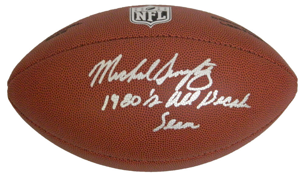 Mike Singletary Signed Wilson NFL Full-Size Football w/1980's All-Decade Team - SINFTB308 - Mike Singletary Signed Wilson NFL Full-Size Football w/1980's All-Decade Team product image