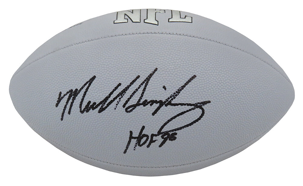 Mike Singletary Signed Wilson MVP Silver Full Size NFL Football w/HOF'98 - SINFTB322 - Mike Singletary Signed Wilson MVP Silver Full Size NFL Football w/HOF'98 product image
