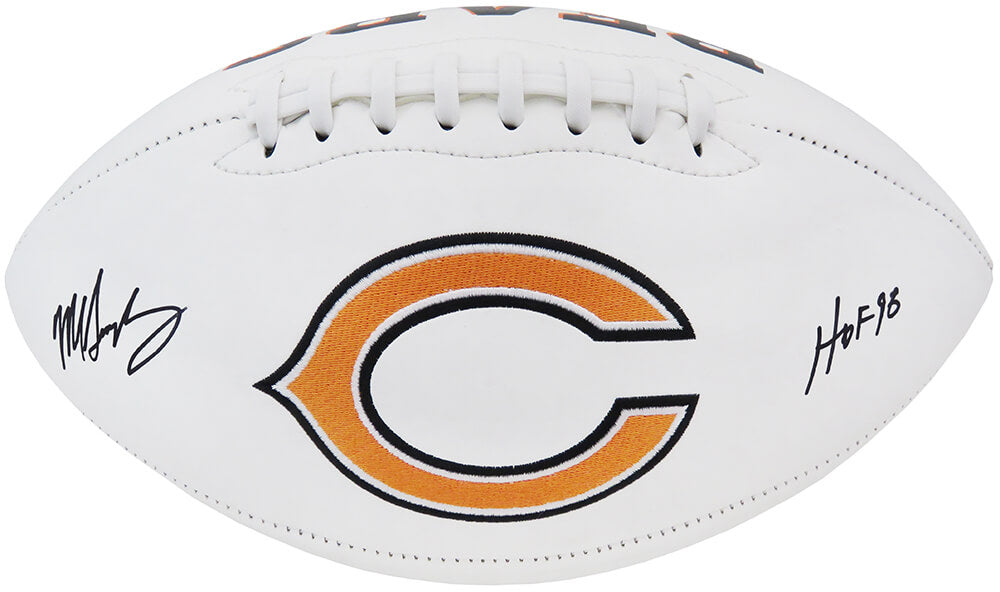 Mike Singletary Signed Chicago Bears Jarden White Logo Football w/HOF'98 (JSA) - SINFTB323 - Mike Singletary Signed Chicago Bears Jarden White Logo Football w/HOF'98 (JSA) product image