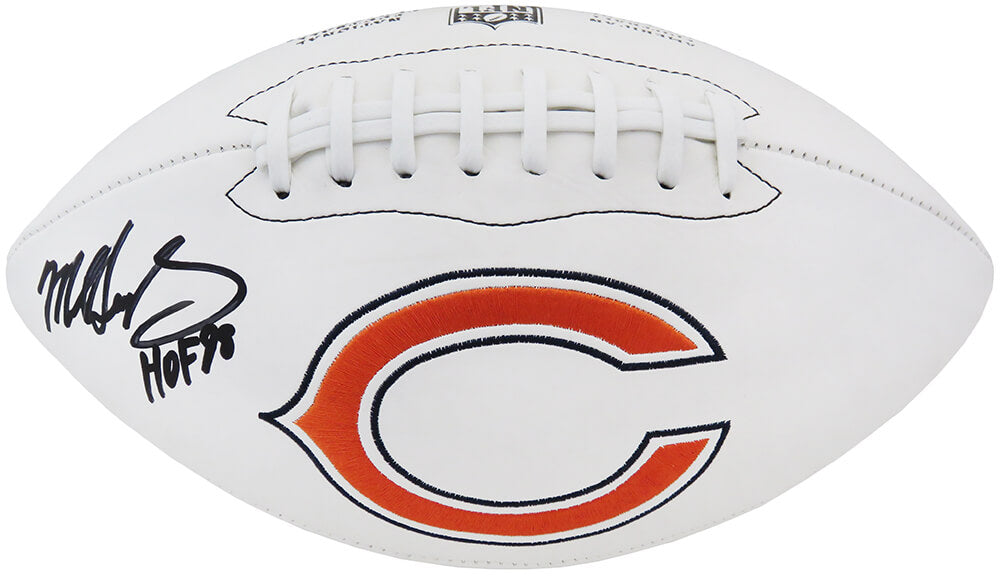 Mike Singletary Signed Chicago Bears Wilson White Logo Football w/HOF'98 - SINFTB324 - Mike Singletary Signed Chicago Bears Wilson White Logo Football w/HOF'98 product image