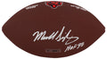 Mike Singletary Signed Wilson Bears Brown Logo Football w/HOF'98 - SINFTB327 - Mike Singletary Signed Wilson Bears Brown Logo Football w/HOF'98 product image