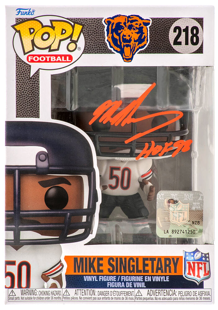 Mike Singletary Signed Chicago Bears Mike Singletary Funko Pop Doll #218 w/HOF'98 - SINFUN300 - Mike Singletary Signed Chicago Bears Mike Singletary Funko Pop Doll #218 w/HOF'98 product image