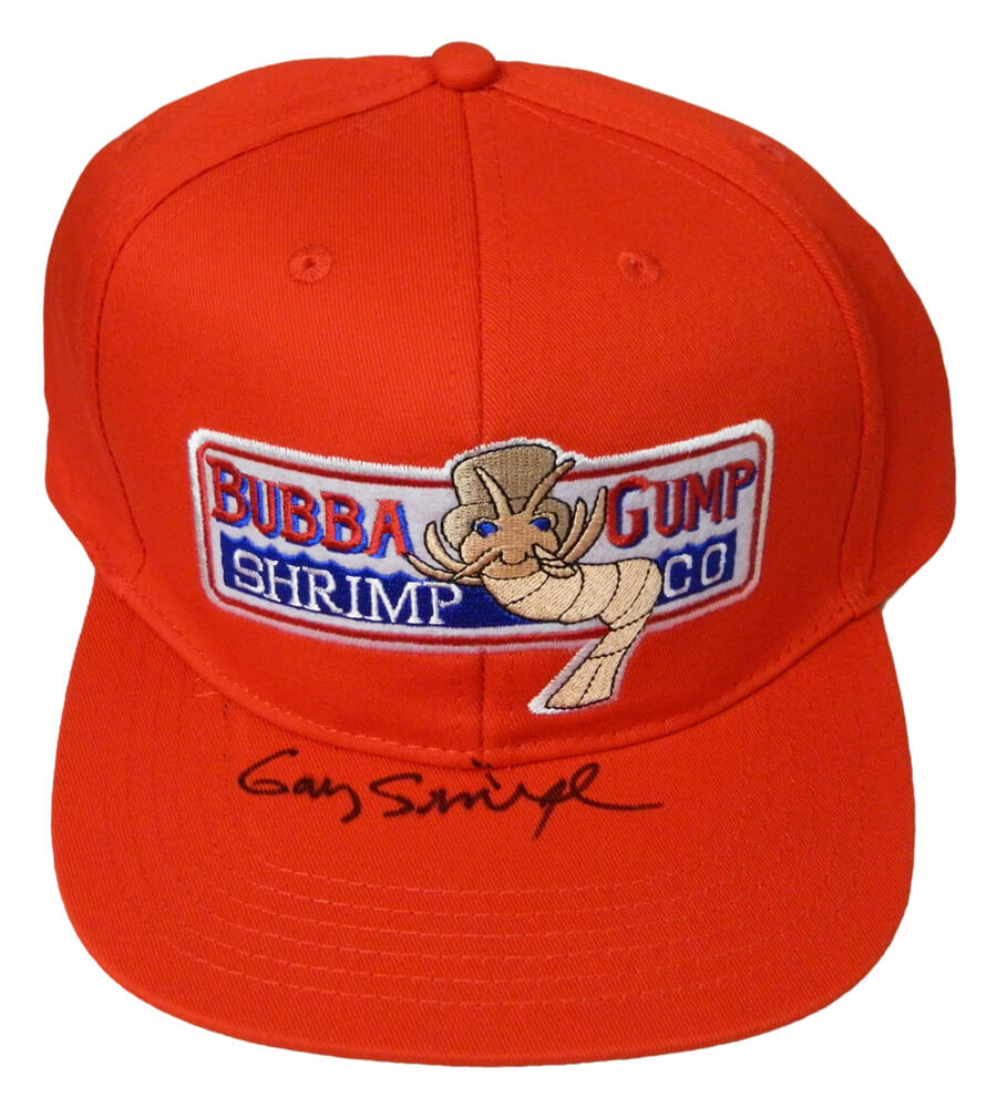 Gary Sinise Signed Forrest Gump Red Bubba Gump Shrimp Co Hat - SINHAT500 - Gary Sinise Signed Forrest Gump Red Bubba Gump Shrimp Co Hat product image