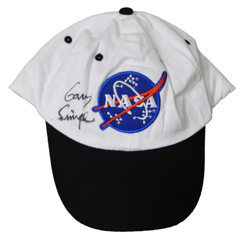 Gary Sinise Signed NASA White Hat - SINHAT502 - Gary Sinise Signed NASA White Hat product image