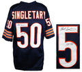 Mike Singletary Signed Navy Custom Jersey w/HOF 98 - SINJRY302 - Mike Singletary Signed Navy Custom Jersey w/HOF 98 product image