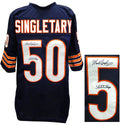 Mike Singletary Signed Navy Custom Throwback Jersey w/SB XX Champs - SINJRY303 - Mike Singletary Signed Navy Custom Throwback Jersey w/SB XX Champs product image