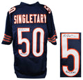 Mike Singletary Signed Navy Custom Throwback Jersey w/Monsters of the Midway - SINJRY306 - Mike Singletary Signed Navy Custom Throwback Jersey w/Monsters of the Midway product image