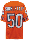 Mike Singletary Signed Orange Custom Football Jersey w/HOF'98  (JSA COA) - SINJRY313 - Mike Singletary Signed Orange Custom Football Jersey w/HOF'98 (JSA COA) product image