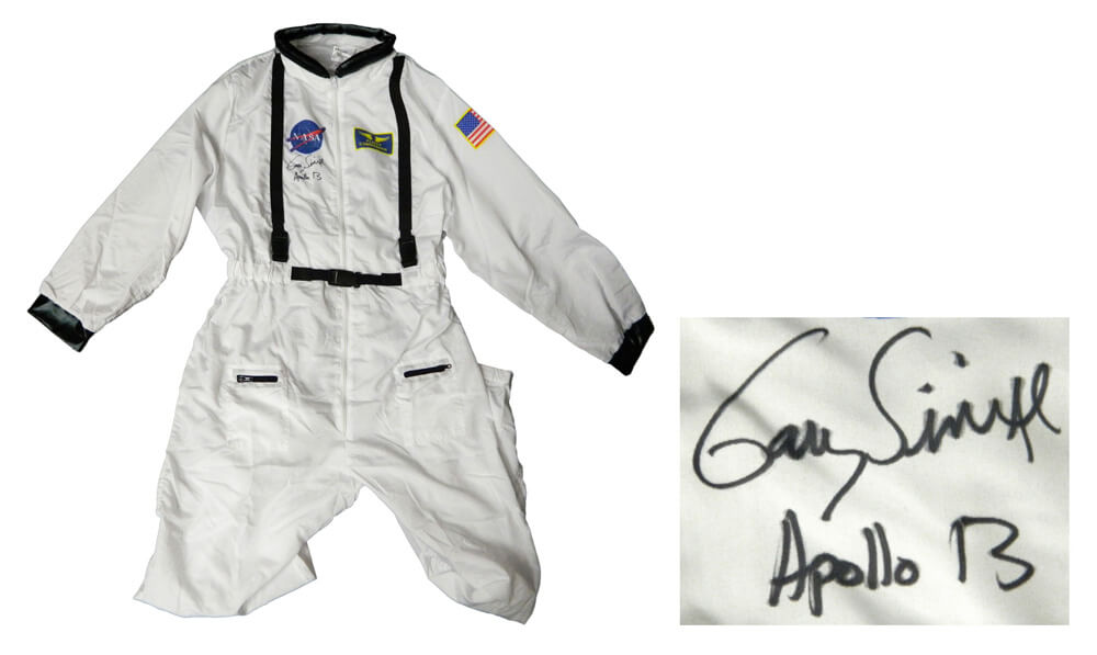 Gary Sinise Signed NASA White Astronaut Space Suit Costume w/Apollo 13 - SINJRY500 - Gary Sinise Signed NASA White Astronaut Space Suit Costume w/Apollo 13 product image