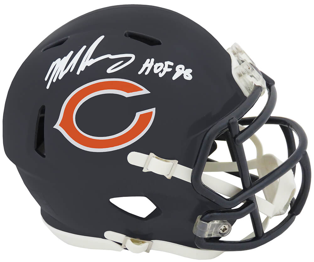 Mike Singletary Signed Chicago Bears Riddell Speed Mini Helmet w/HOF'98 - SINMIN325 - Mike Singletary Signed Chicago Bears Riddell Speed Mini Helmet w/HOF'98 product image