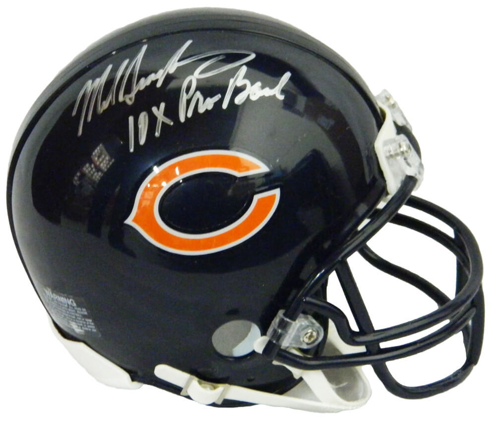 Mike Singletary Signed Chicago Bears Riddell Replica Mini Helmet w/10x Pro Bowl - SINMIN316 - Mike Singletary Signed Chicago Bears Riddell Replica Mini Helmet w/10x Pro Bowl product image