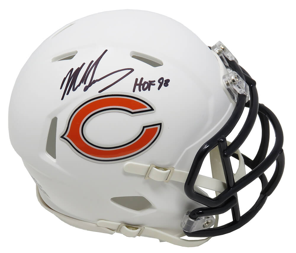 Mike Singletary Signed Chicago Bears Flat White Matte Speed Mini Helmet w/HOF'98 - SINMIN321 - Mike Singletary Signed Chicago Bears Flat White Matte Speed Mini Helmet w/HOF'98 product image