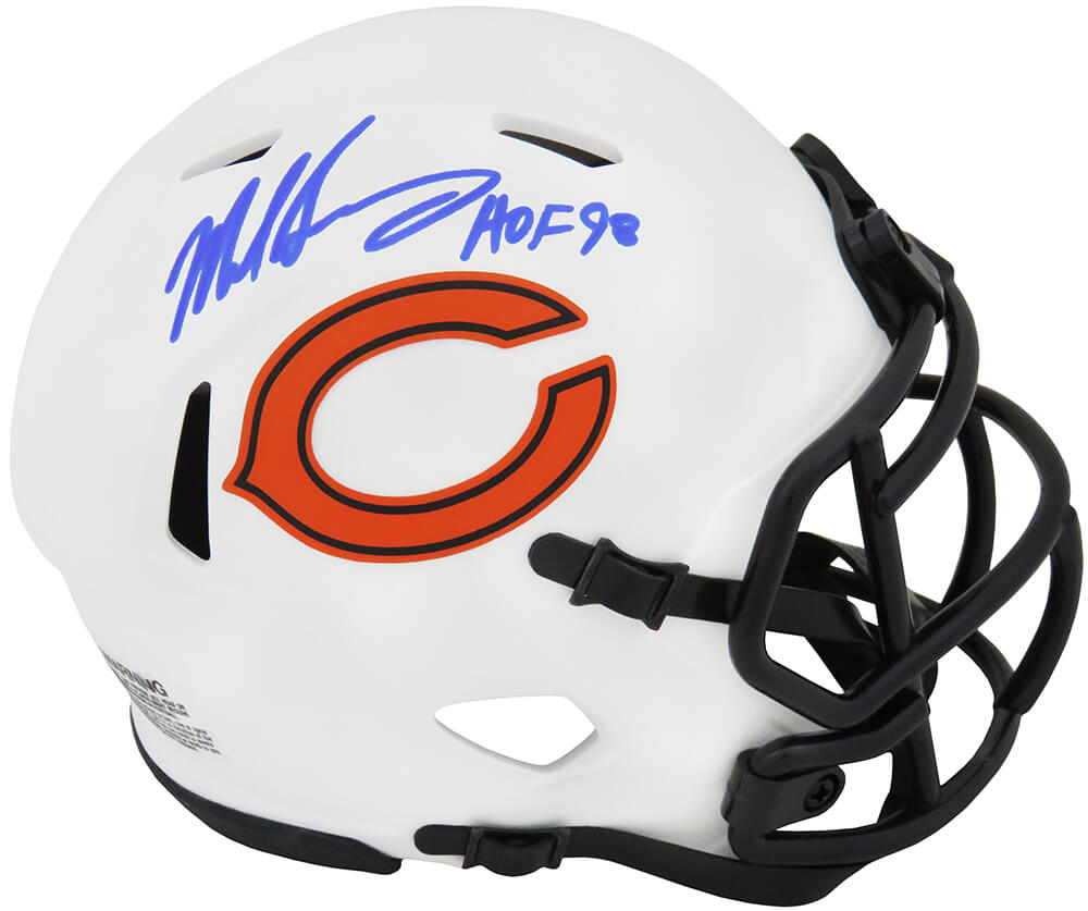 Mike Singletary Signed Chicago Bears Lunar Eclipse Riddell Speed Mini Helmet w/HOF'98 - (JSA) - SINMIN326 - Mike Singletary Signed Chicago Bears Lunar Eclipse Riddell Speed Mini Helmet w/HOF'98 - (JSA) product image