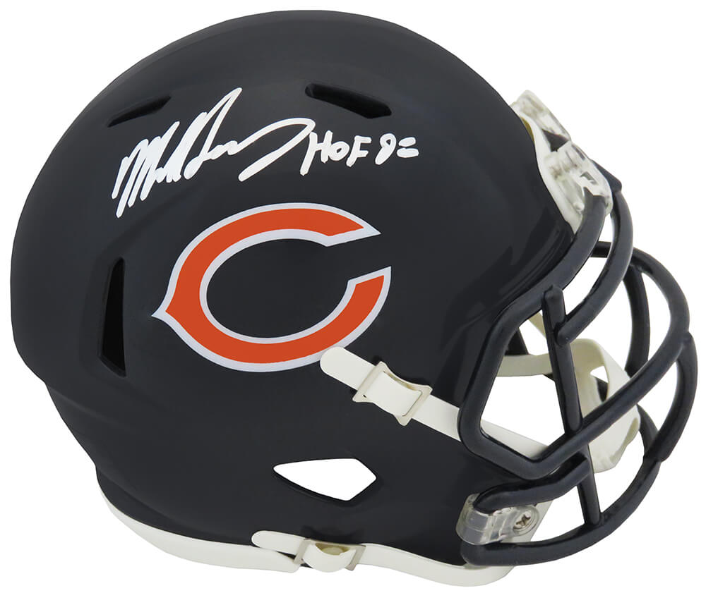 Mike Singletary Signed Chicago Bears Riddell Speed Mini Helmet w/HOF'98 (JSA) - SINMIN327 - Mike Singletary Signed Chicago Bears Riddell Speed Mini Helmet w/HOF'98 (JSA) product image