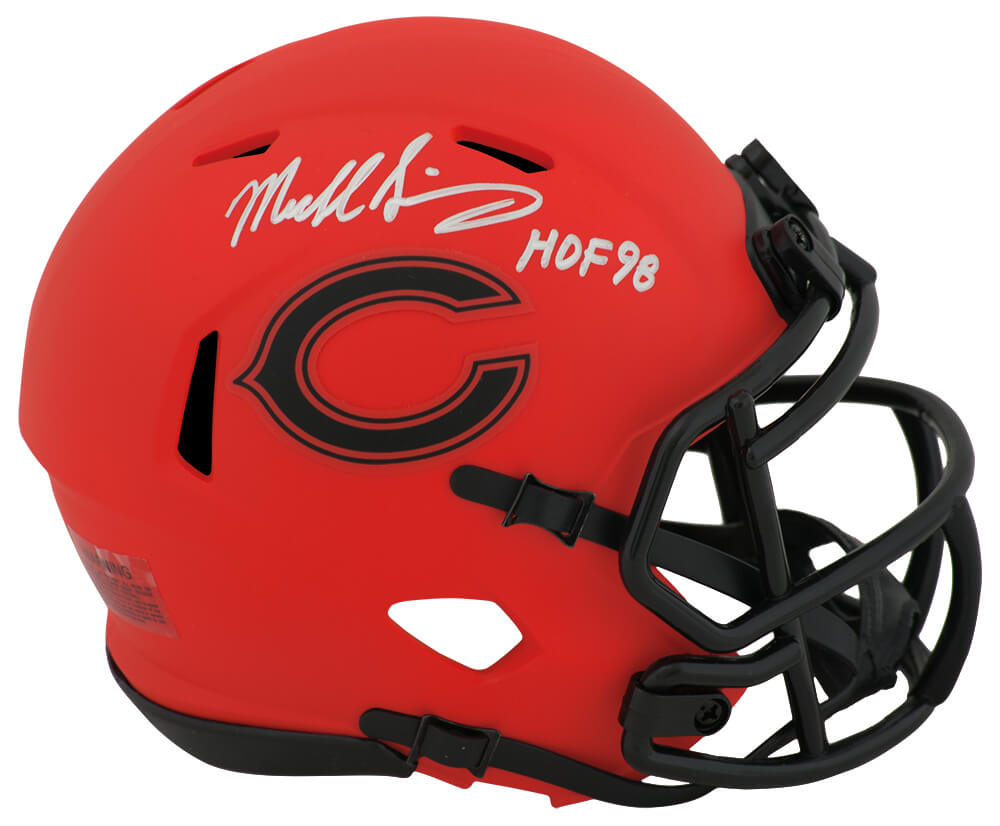 Mike Singletary Signed Chicago Bears RAVE Riddell Speed Mini Helmet w/HOF'98 - SINMIN332 - Mike Singletary Signed Chicago Bears RAVE Riddell Speed Mini Helmet w/HOF'98 product image