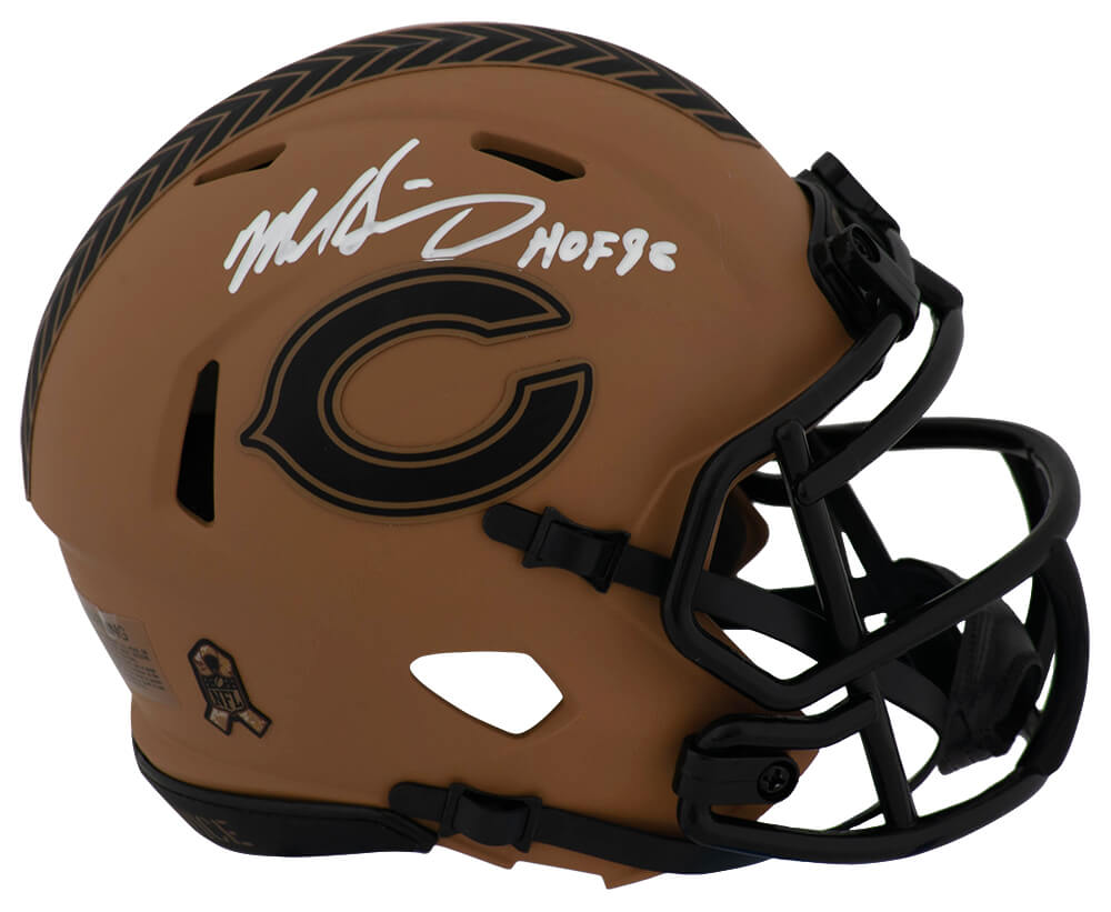 Mike Singletary Signed Chicago Bears 2023 SALUTE Riddell Speed Mini Helmet w/HOF'98 - SINMIN333 - Mike Singletary Signed Chicago Bears 2023 SALUTE Riddell Speed Mini Helmet w/HOF'98 product image