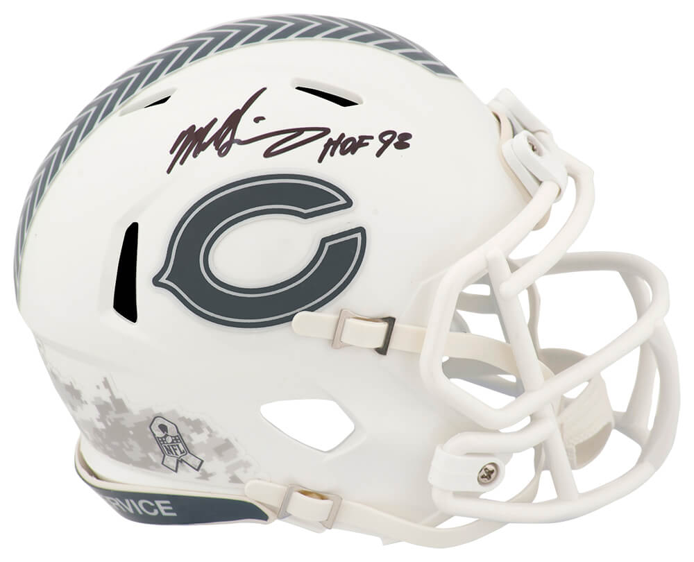 Mike Singletary Signed Chicago Bears 2024 SALUTE Riddell Speed Mini Helmet w/HOF'98 - SINMIN334 - Mike Singletary Signed Chicago Bears 2024 SALUTE Riddell Speed Mini Helmet w/HOF'98 product image
