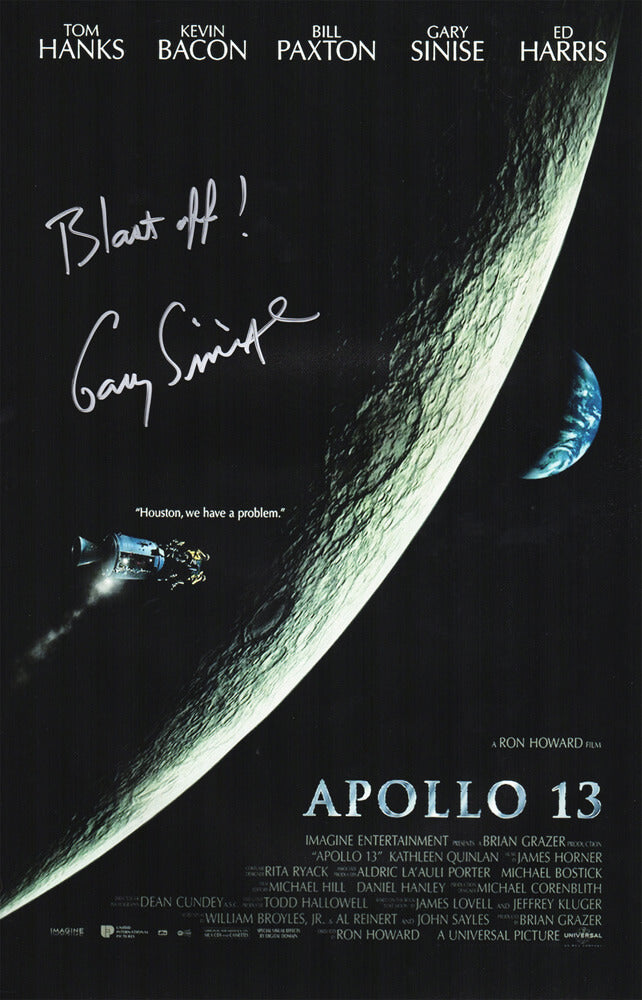 Gary Sinise Signed Apollo 13 11x17 Movie Poster w/Blast Off - SINPST502 - Gary Sinise Signed Apollo 13 11x17 Movie Poster w/Blast Off product image